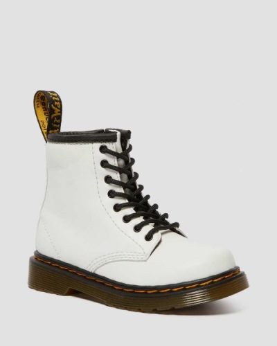 Botas Con Cordones Dr Martens Toddler 1460 Cuero Para Niños DR4628W